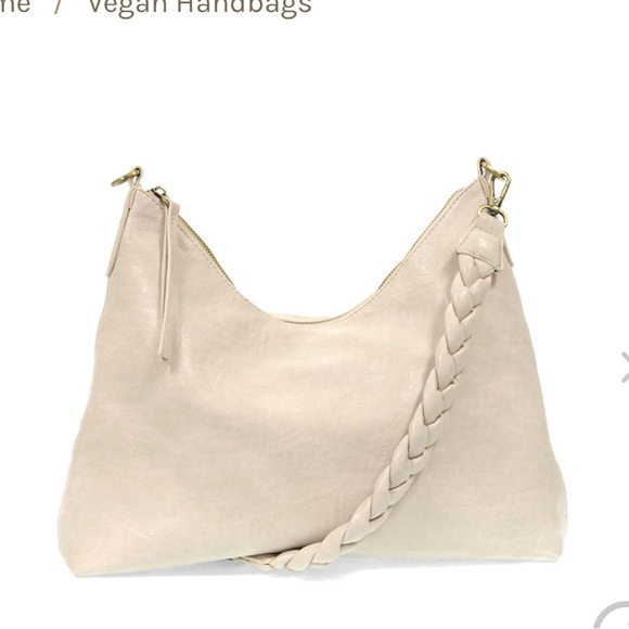 NWT  Joy Susan PORCELAIN Selene slouch  leather shoulder/crossbody bag - Picture 2 of 4